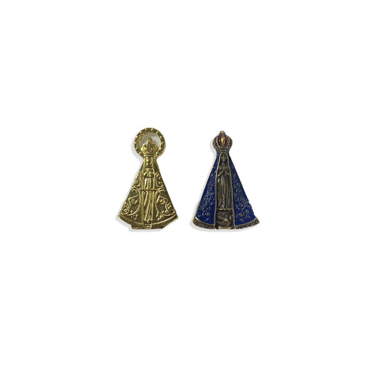 IMÃ METAL NOSSA SENHORA APARECIDA MODELOS SORTIDOS 04CM (11 UNIDADES)