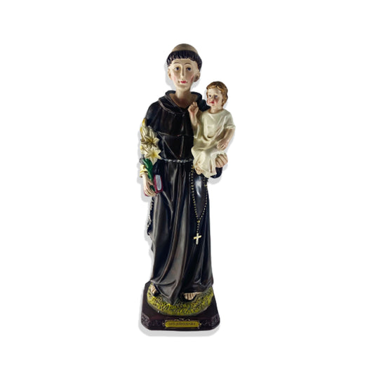 IMAGEM DE RESINA IMPORTADA SANTO ANTÔNIO DE PÁDUA 31CM (1 UNIDADE)