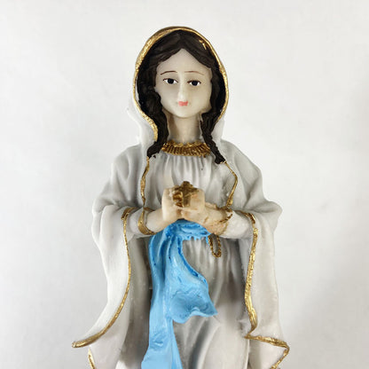 IMAGEM DE RESINA NACIONAL NOSSA SENHORA DE LOURDES 20CM (1 UNIDADE)