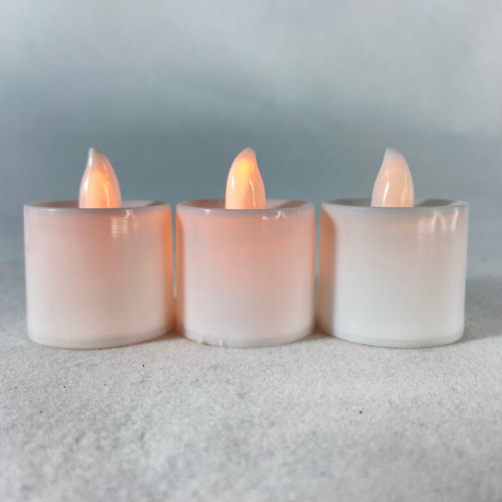 KIT VELA ELETRÔNICA LUZ AMARELA  (06 UNIDADES)