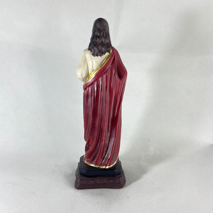 IMAGEM DE RESINA IMPORTADA SAGRADO CORAÇÃO DE JESUS 30CM (1 UNIDADE)