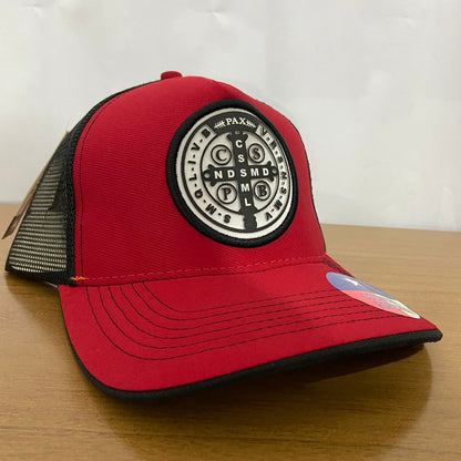 BONÉ MEDALHA SÃO BENTO VERMELHO (1 UNIDADES)