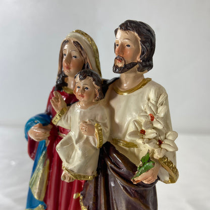 IMAGEM DE RESINA IMPORTADA SAGRADA FAMÍLIA 15CM (1 UNIDADE)