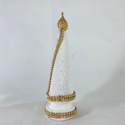 IMAGEM DE RESINA NACIONAL NOSSA SENHORA APARECIDA BRANCA 15CM (1 UNIDADE)