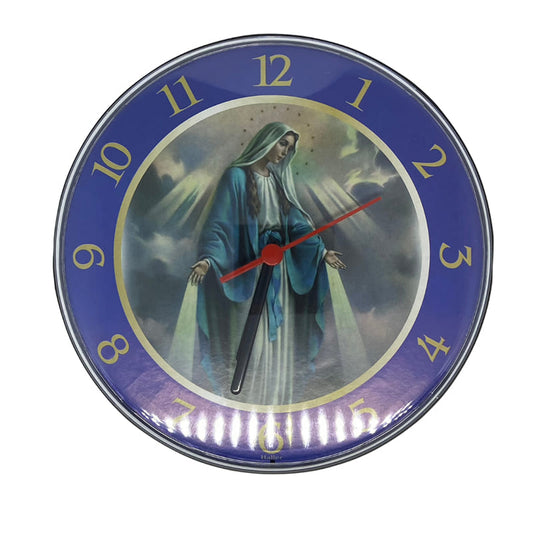 RELÓGIO ACRÍLICO NOSSA SENHORA DAS GRAÇAS 23CM (1 UNIDADE)