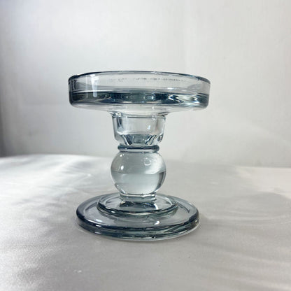CASTIÇAL DE VIDRO PRETO 8,5CM (1 UNIDADE)