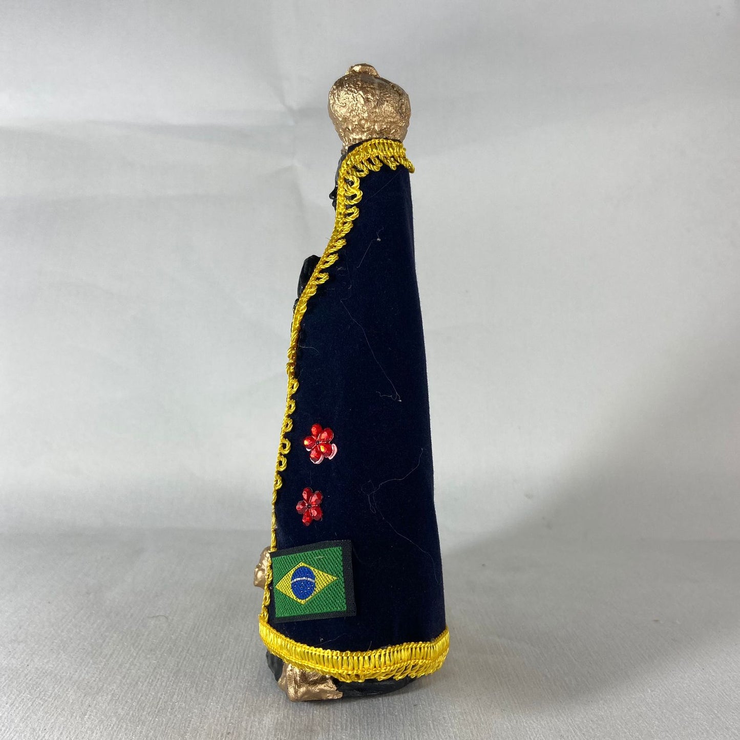 IMAGEM DE GESSO NOSSA SENHORA APARECIDA COM MANTO 20CM (1 UNIDADE)