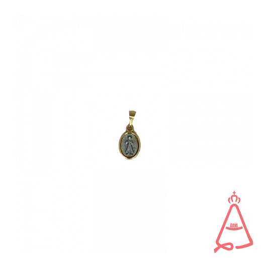 PINGENTE DOURADO OVAL JESUS MISERICORDIOSO (5 UNIDADES)