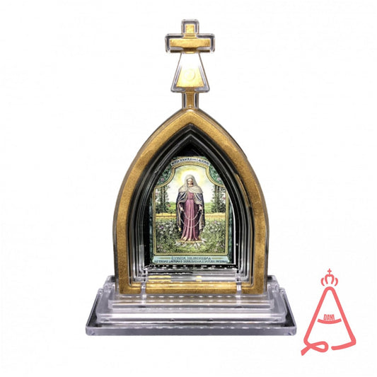 CAPELA ACRÍLICA G NOSSA SENHORA DAS LÁGRIMAS 18X12CM (1 UNIDADE)