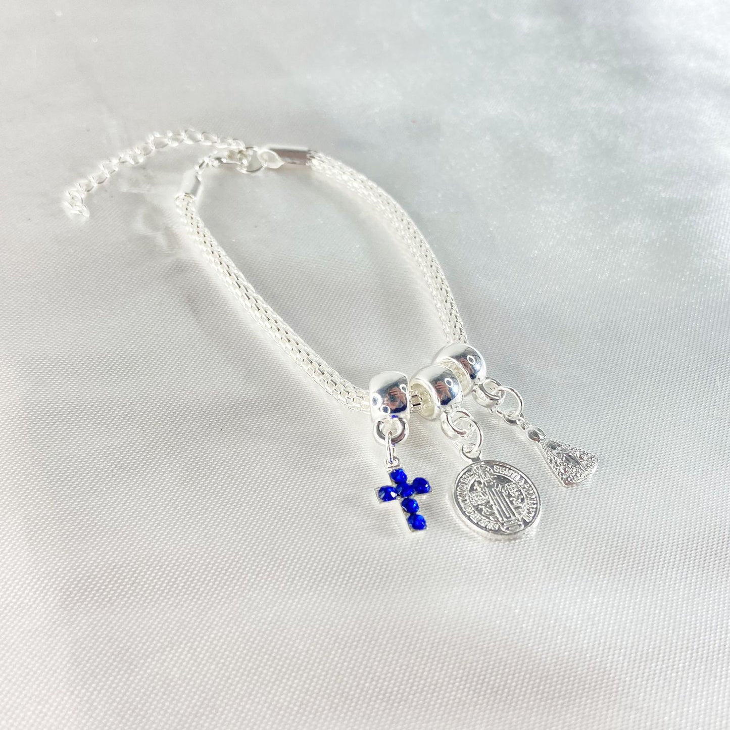PULSEIRA NÍQUEL REDONDO MEDALHA SÃO BENTO  (6 UNIDADES)