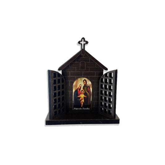 CAPELA PORTA TABACO SAGRADA FAMÍLIA P 10CM (1 UNIDADE)