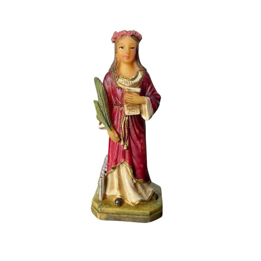 IMAGEM DE RESINA IMPORTADA SANTA CECILIA 08CM (1 UNIDADE)