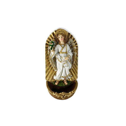 PORTA AGUA BENTA DE RESINA SÃO GABRIEL 16CM (1 UNIDADE)