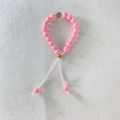 PULSEIRA EMBORRACHADA NOSSA SENHORA APARECIDA ROSA REGULÁVEL (6 UNIDADES)
