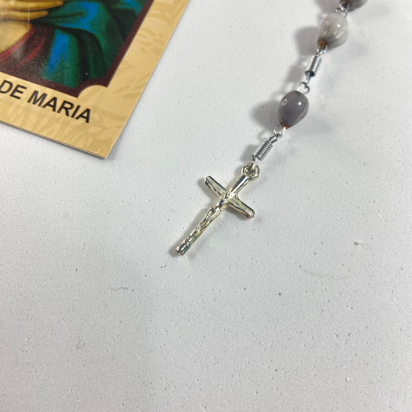 TERÇO SEMENTE CONTA DE LÁGRIMAS DE NOSSA SENHORA (1 UNIDADE)