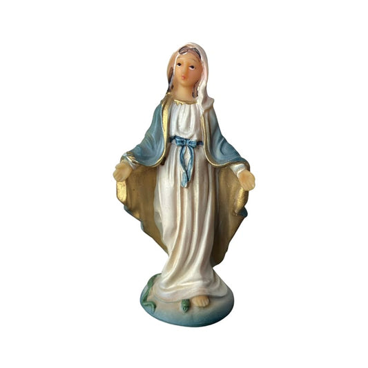 IMAGEM DE RESINA IMPORTADA NOSSA SENHORA DAS GRAÇAS 08CM (1 UNIDADE)