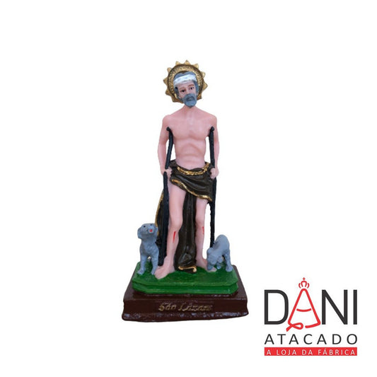 IMAGEM DE RESINA NACIONAL SÃO LAZARO 15CM (1 UNIDADE)