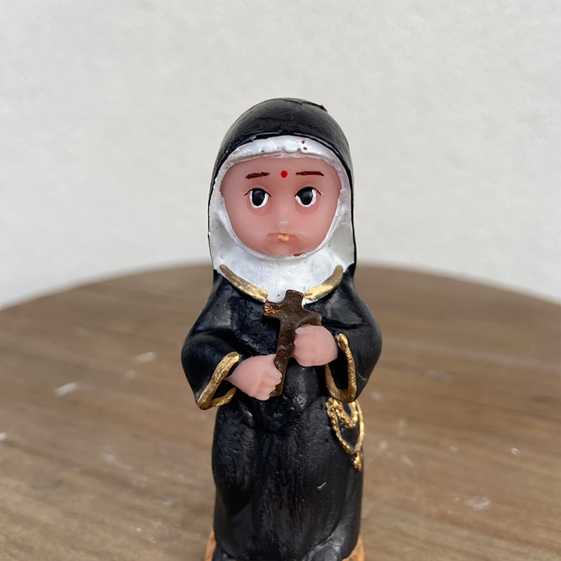 IMAGEM DE RESINA NACIONAL SANTA RITA DE CÁSSIA INFANTIL 07CM (3 UNIDADES)