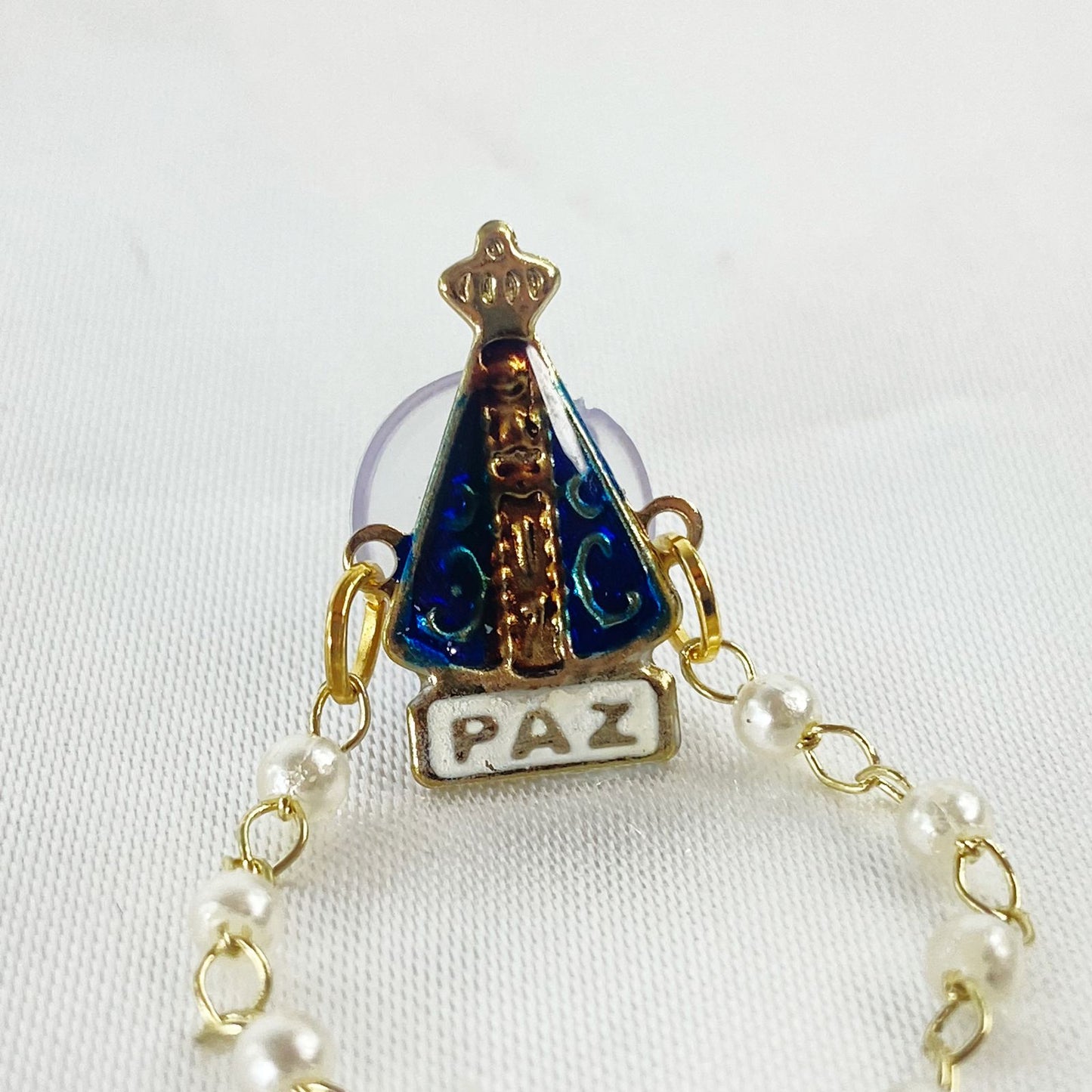 BOTOM NOSSA SENHORA APARECIDA PAZ COM TERÇO (12 UNIDADES)