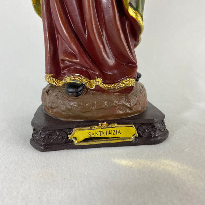 IMAGEM DE RESINA IMPORTADA SANTA LUZIA 31CM (1 UNIDADE)