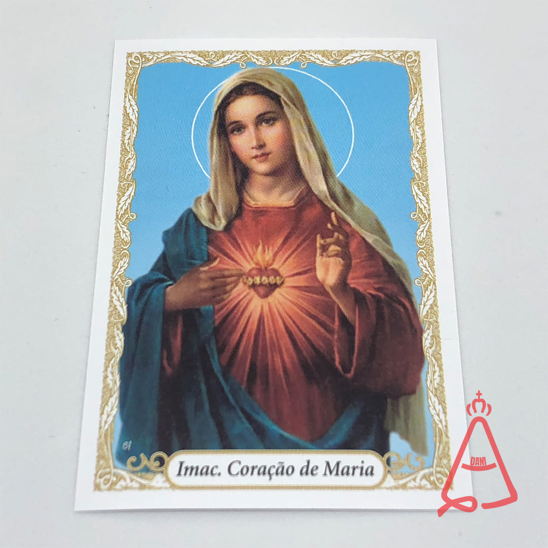 FOLHETO DE ORAÇÃO IMACULADO CORAÇÃO DE MARIA (300 UNIDADES)