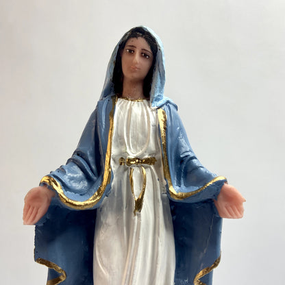 IMAGEM DE RESINA NACIONAL NOSSA SENHORA DAS GRAÇAS MEDALHA MILAGROSA 20CM (1 UNIDADE)