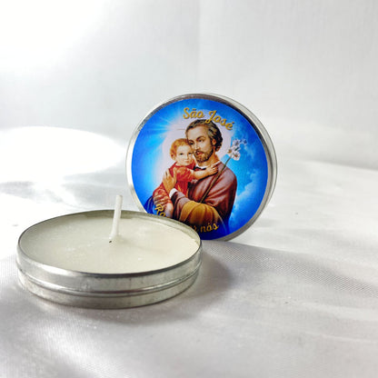 KIT LATA COM VELA AROMATIZADA SÃO JOSÉ (3 UNIDADES)