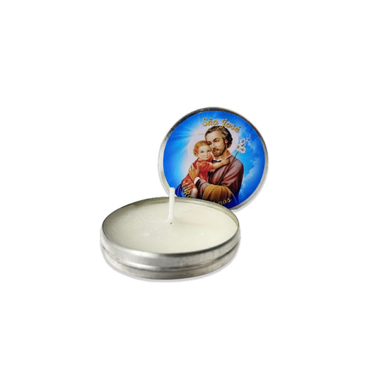 KIT LATA COM VELA AROMATIZADA SÃO JOSÉ (3 UNIDADES)