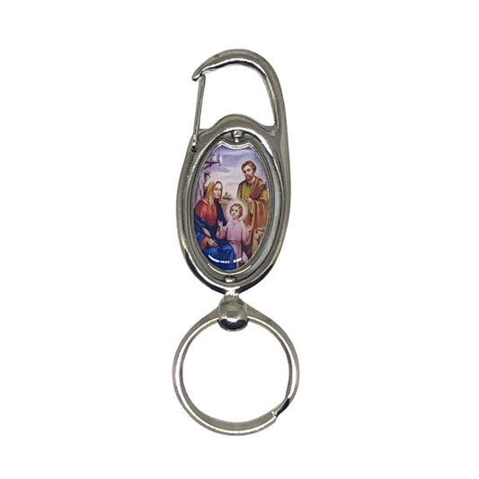 CHAVEIRO MOSQUETE GIRATÓRIO SAGRADA FAMÍLIA (3 UNIDADES)