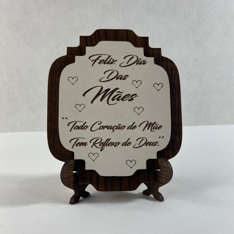 ENFEITE DE MESA MDF DIA DAS MÃES (1 UNIDADE)