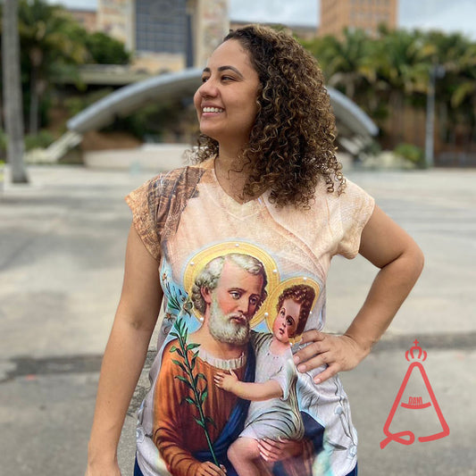 CAMISETA RELIGIOSA SÃO JOSÉ TAMANHO:M (1 UNIDADE)