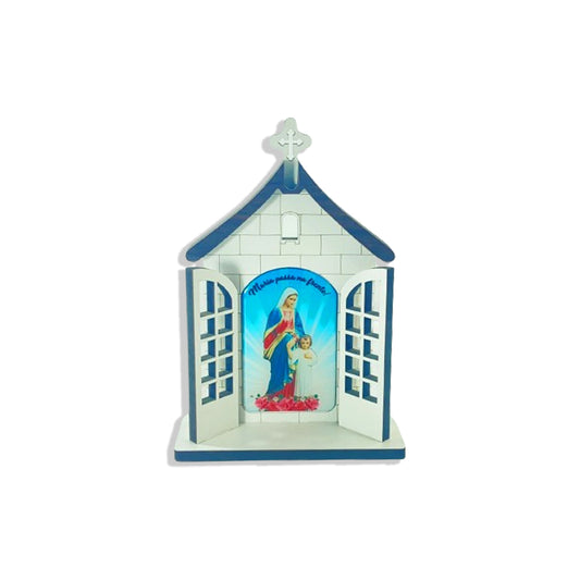 CAPELA PORTA MARIA PASSA A FRENTE 16CM (1 UNIDADE)