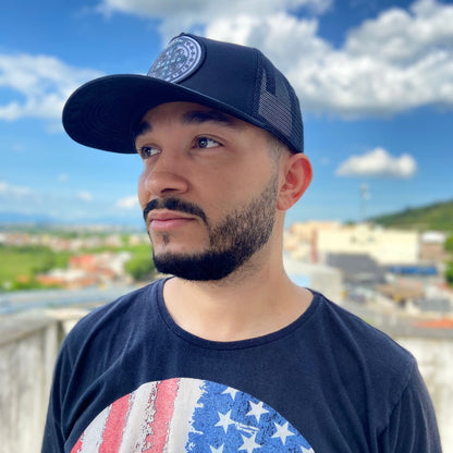 BONÉ MEDALHA SÃO BENTO PRETO (1 UNIDADES)