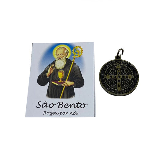 MEDALHA DE SÃO BENTO OURO VELHO (12 UNIDADES)