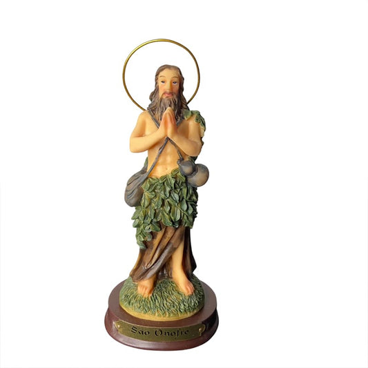 IMAGEM DE RESINA IMPORTADA SÃO ONOFRE 15CM (1 UNIDADE)