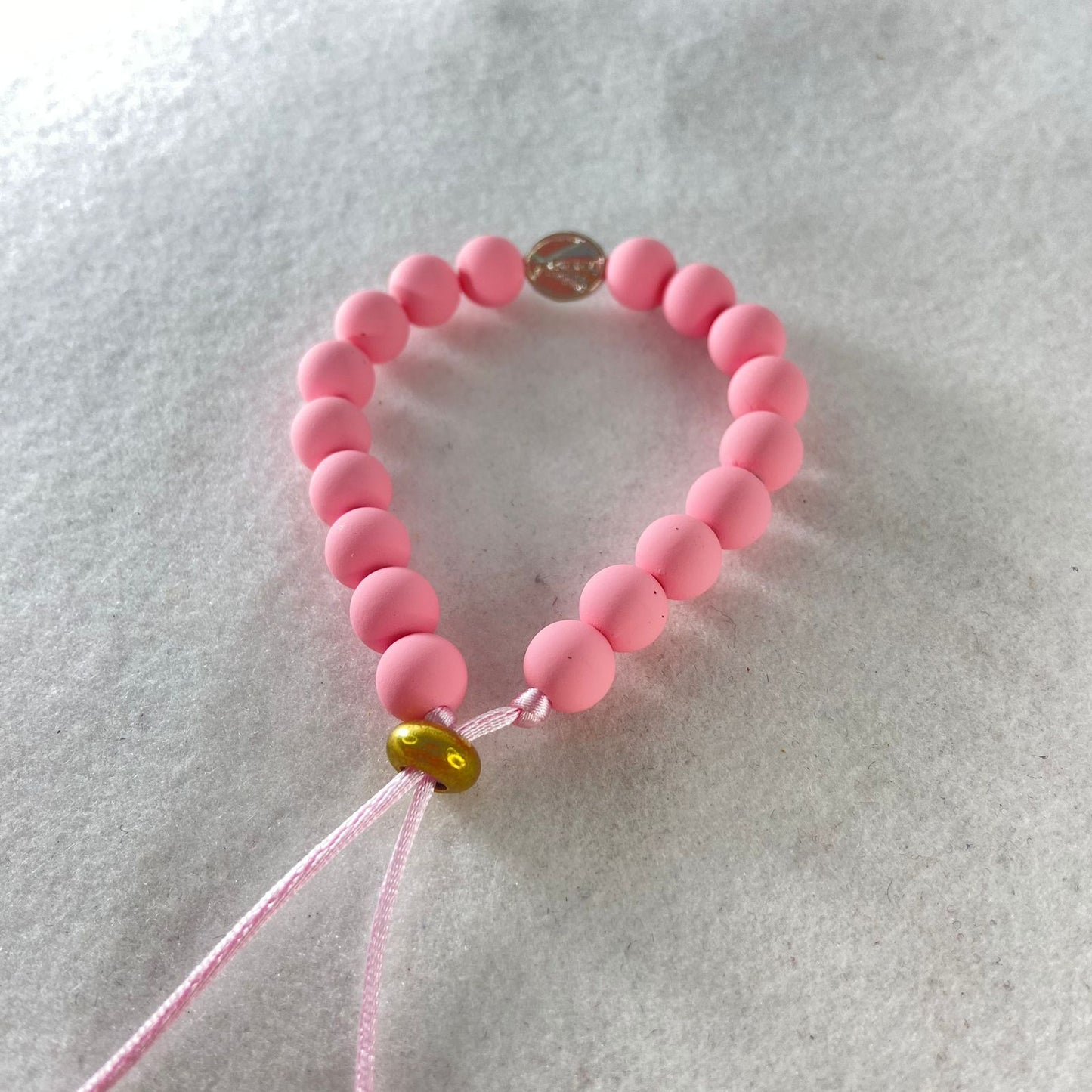 PULSEIRA EMBORRACHADA NOSSA SENHORA APARECIDA ROSA REGULÁVEL (6 UNIDADES)