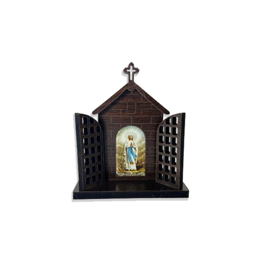 CAPELA PORTA TABACO NOSSA SENHORA DE LOURDES P 10CM (1 UNIDADE)