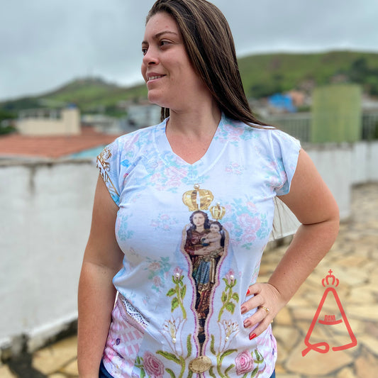 CAMISETA RELIGIOSA NOSSA SENHORA DE NAZARÉ TAMANHO:GG (1 UNIDADE)