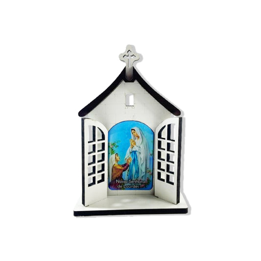 CAPELA PORTA NOSSA SENHORA DE LOURDES 16CM (1 UNIDADE)