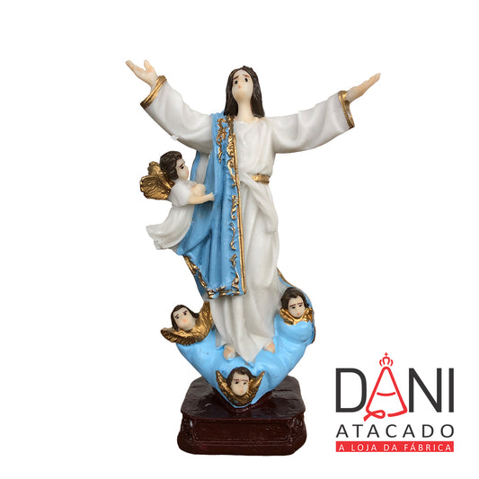 IMAGEM DE RESINA NACIONAL NOSSA SENHORA DA ASSUNÇÃO 11CM (1 UNIDADE)