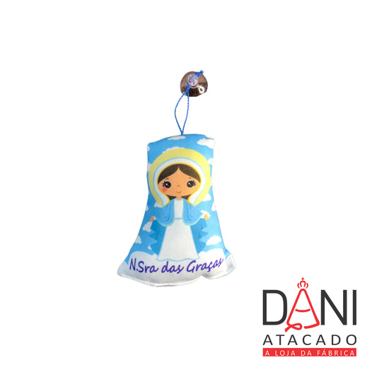 ALMOFADINHA NANINHA PARA CARRO NOSSA SENHORA DAS GRAÇAS COM VENTOSA (1 UNIDADE)