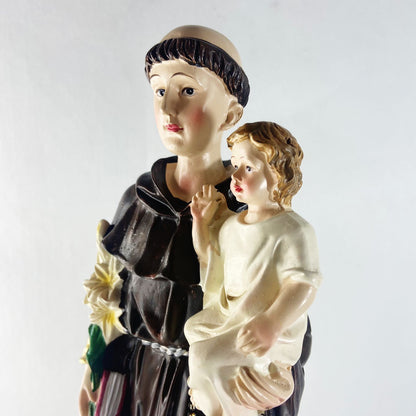 IMAGEM DE RESINA IMPORTADA SANTO ANTÔNIO DE PÁDUA 31CM (1 UNIDADE)