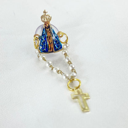 BOTOM NOSSA SENHORA APARECIDA COM TERÇO (12 UNIDADES)