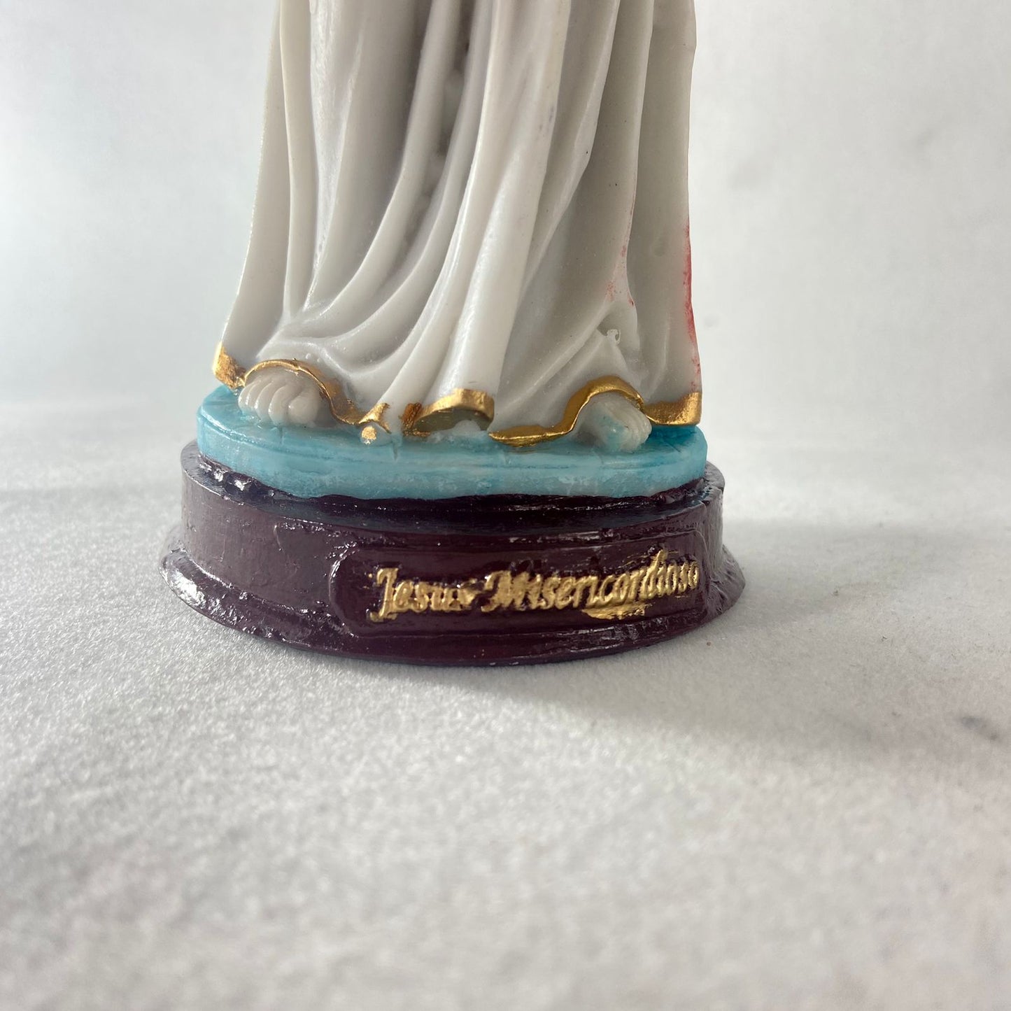 IMAGEM DE RESINA NACIONAL JESUS MISERICORDIOSO MOD2 20CM (1 UNIDADE)