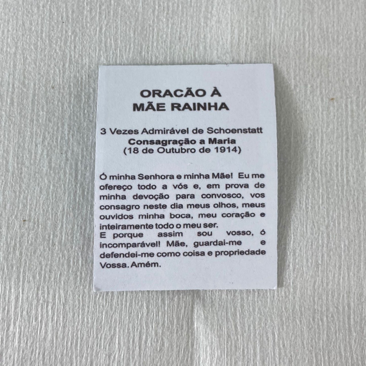 MEDALHA DUPLA FACE GOTA MÃE RAINHA (4 UNIDADES)