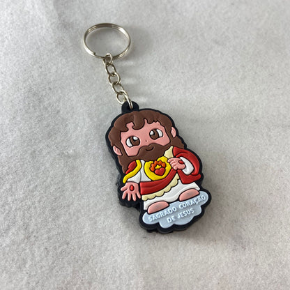 CHAVEIRO EMBORRACHADO SAGRADO CORAÇÃO DE JESUS MOD2 (12 UNIDADES)