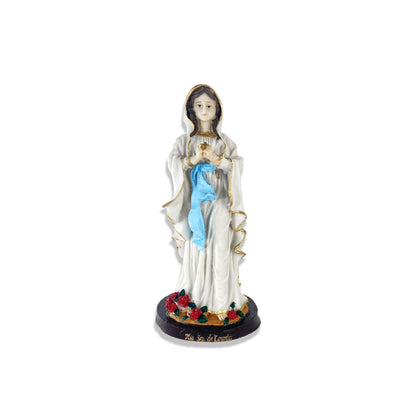 IMAGEM DE RESINA NACIONAL NOSSA SENHORA DE LOURDES 20CM (1 UNIDADE)