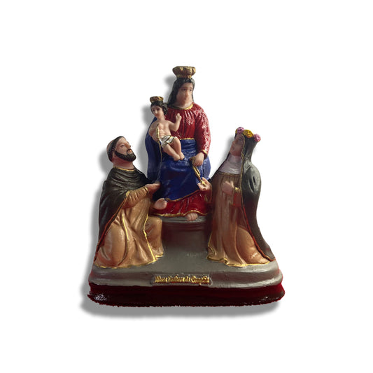 IMAGEM DE RESINA NACIONAL NOSSA SENHORA DO ROSÁRIO DE POMPÉIA 21CM (1 UNIDADE)