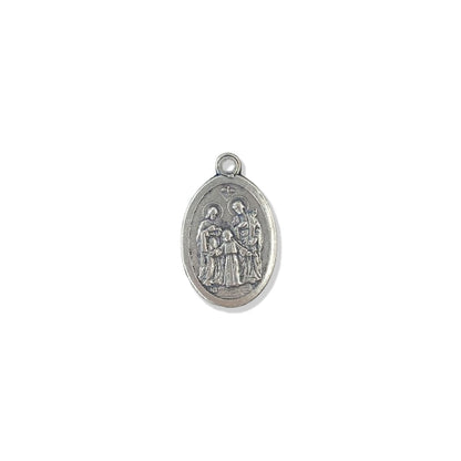 MEDALHA ITALIANA SAGRADA FAMÍLIA E SAGRADO CORAÇÃO DE JESUS  (6 UNIDADES)