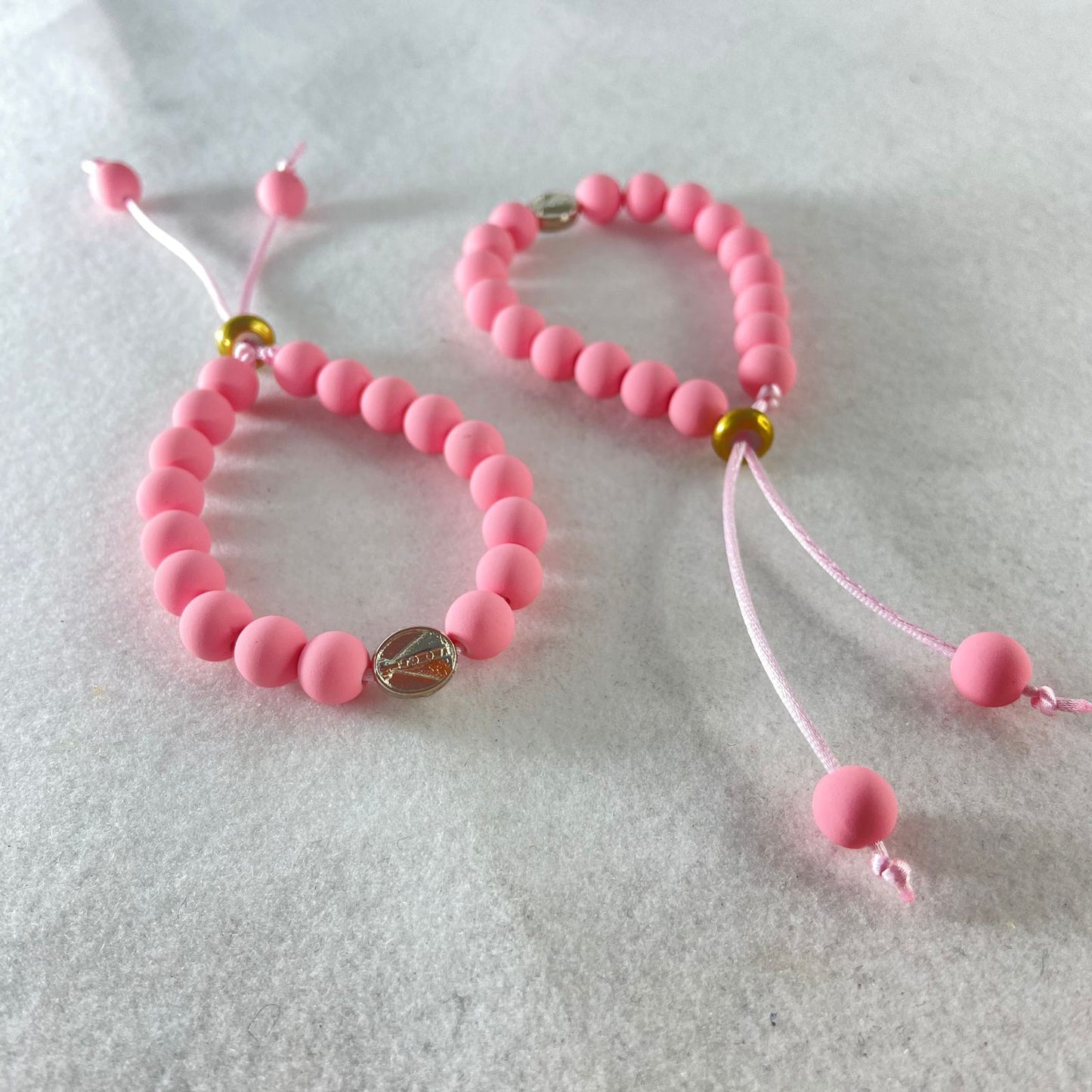 PULSEIRA EMBORRACHADA NOSSA SENHORA APARECIDA ROSA REGULÁVEL (6 UNIDADES)